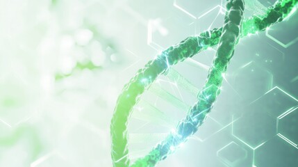 Obraz premium Green DNA Strand