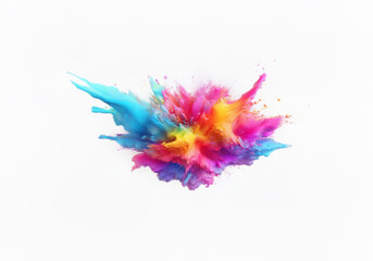 Fototapeta premium Abstract colorful paint explosion with splashes and streaks