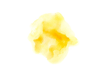 yellow sponge ink isolated