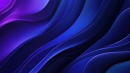 Obraz premium Abstract Blue and Purple Waves