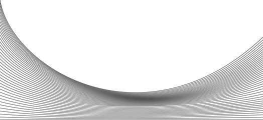 Naklejka premium Wavy Line Pattern Design Element Illustration