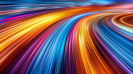 Wallpaper Colorful speeding lines of light forming an abstract background wallpaper
