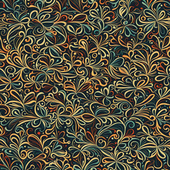 Seamless floral pattern background design