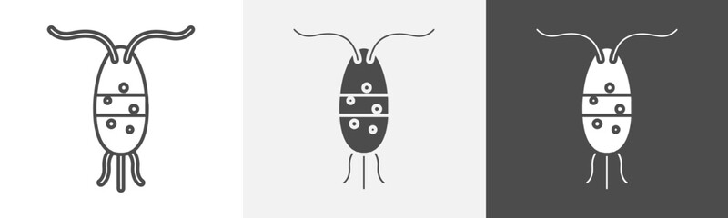 plankton icon Vector illustration art