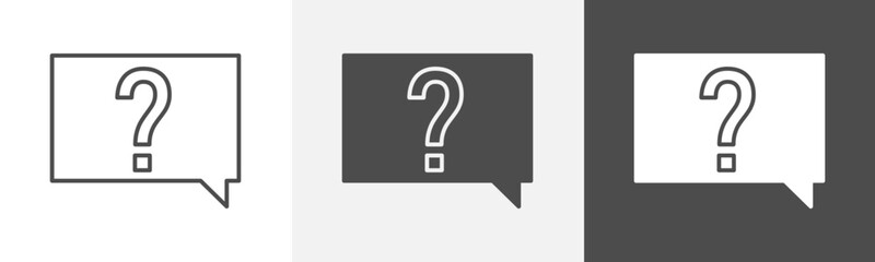 question icon Vector illustration art