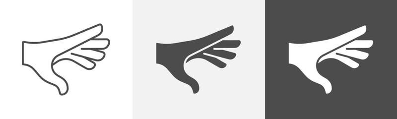 reach icon Vector illustration art