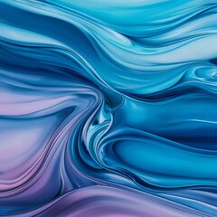 Fototapeta premium Abstract background with flowing blue and purple paint in water