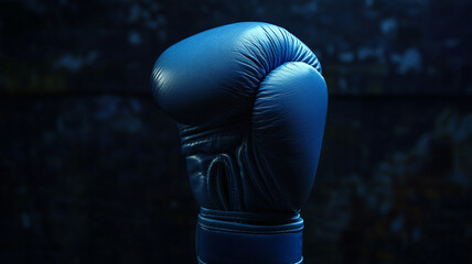 Boxing glove on display during a Boxing Day celebration in a gym emphasizing sportsmanship