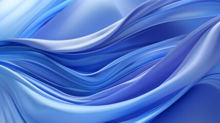 Obraz premium Wallpaper Abstract blue waves are creating a modern and minimalist background