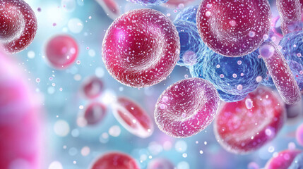 Microscopic View of Red Blood Cells