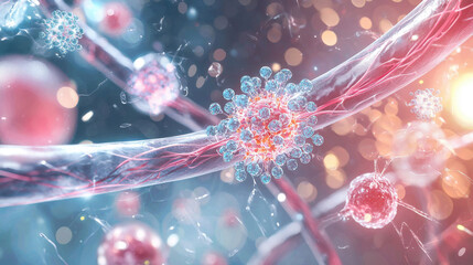 Virus Structure Under Microscope