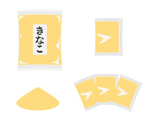 きなこのイラストのセット