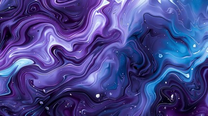 Obraz premium Wallpaper Abstract colorful swirl background forming an abstract marble texture with splatters