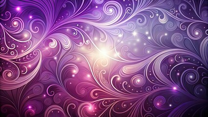 Abstract Swirling Patterns in a Symphony of Violet Hues with Glimmering Lights