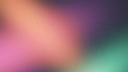 Dark grainy texture background, abstract purple orange blue color gradient, glowing banner poster header cover backdrop design
