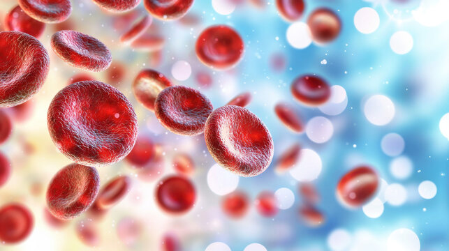 Red Blood Cells Microscopic View