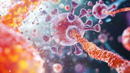 Virus Infection Micro Close Up