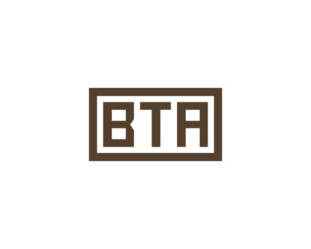 BTA Logo design vector template. BTA