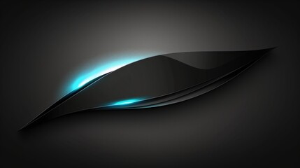 Wallpaper A sleek and modern abstract background featuring black and blue metallic shapes with glowing blue light