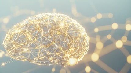 Close-up of human brain with intricate neural pathways, symbolizing cognitive biases and complex thought processes, ideal for educational or scientific presentations.