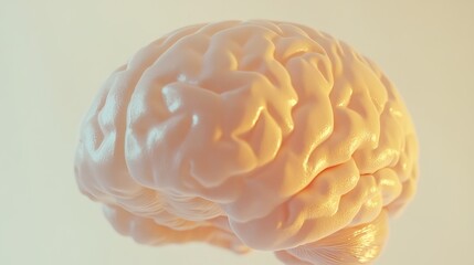 Close-up of human brain with intricate neural pathways, symbolizing cognitive biases and complex thought processes, ideal for educational or scientific presentations.
