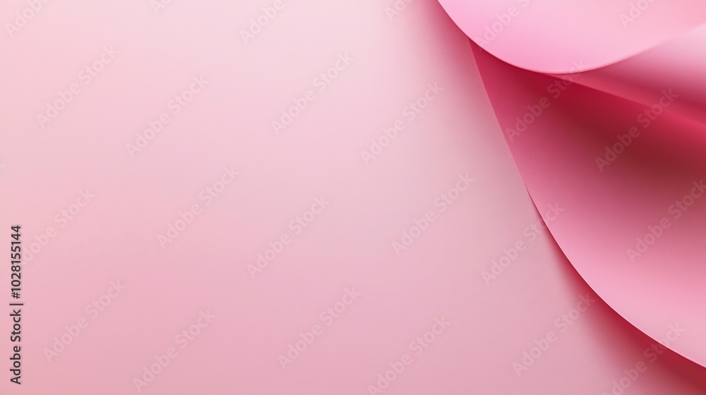 Leinwandbilder pastel pink paper background with high resolution top view copy space : generative ai