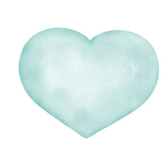 blue heart on white background