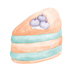 food on white background