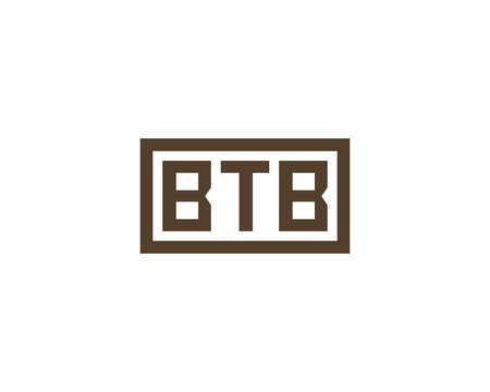 BTB Logo design vector template. BTB