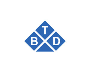BTD logo design vector template. BTD