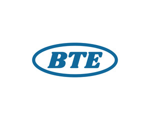 BTE logo design vector template. BTE