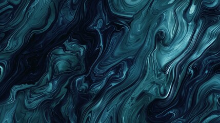Obraz premium Elegant Deep Blue and Green Marble Background