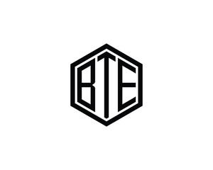 BTE logo design vector template. BTE