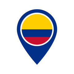 Colombia flag location icon