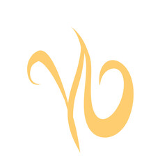 Fototapeta premium letter w logo icon with unique shape on white background