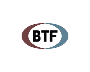 BTF logo design vector template. BTF