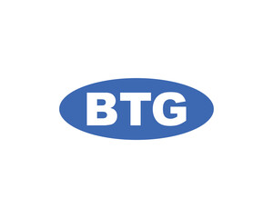BTG logo design vector template. BTG