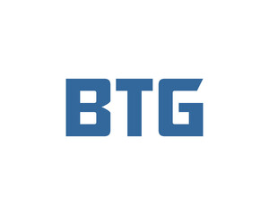 BTG logo design vector template. BTG