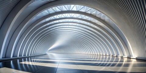 Fototapeta premium Modern abstract tunnel design captures depth and motion, transforming landscape photography into vibrant visual experiences that engage viewers through innovative perspectives and dynamic 