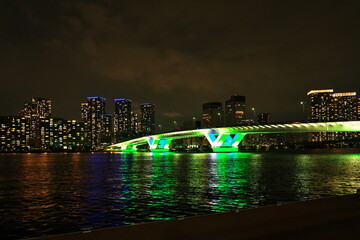 橋を見上げる夜