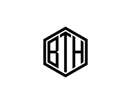 BTH logo design vector template. BTH
