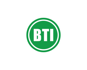 BTI logo design vector template. BTI