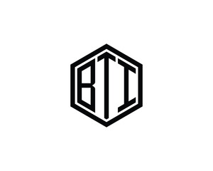 BTI logo design vector template. BTI