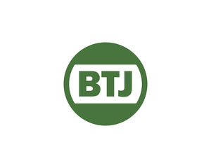 BTJ logo design vector template. BTJ