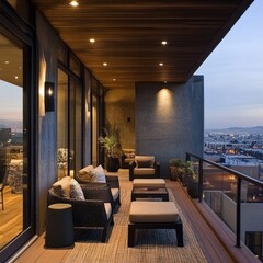 Contemporary urban balcony ideas