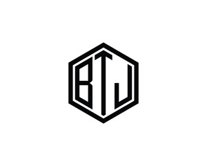 BTJ logo design vector template. BTJ