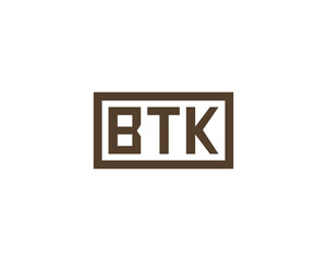 BTK logo design vector template. BTK