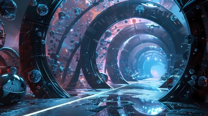 A frames cards , factories and systems for the production, extraction, processing and storage of various energies oil, solar, gas, coal, water, Generative AI illustratiions.