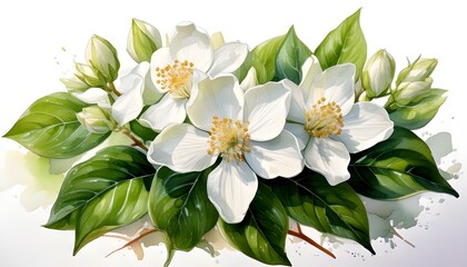 Fototapeta premium bouquet of white lilies