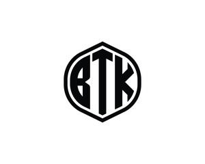 BTK logo design vector template. BTK